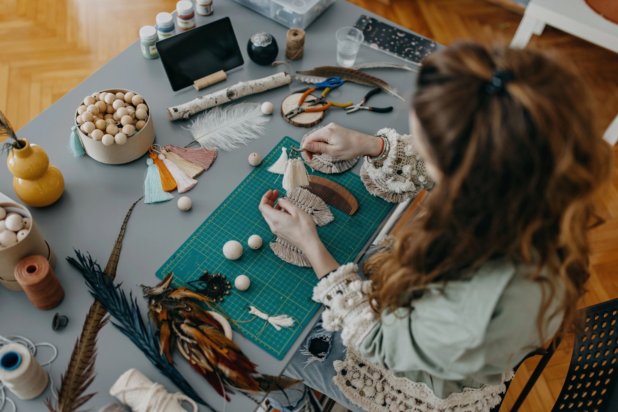 creative craft workspace lifestyle blog
