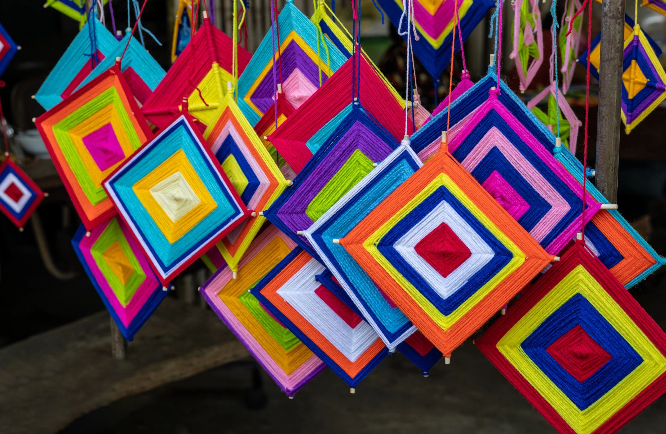 handmade art colorful crafts