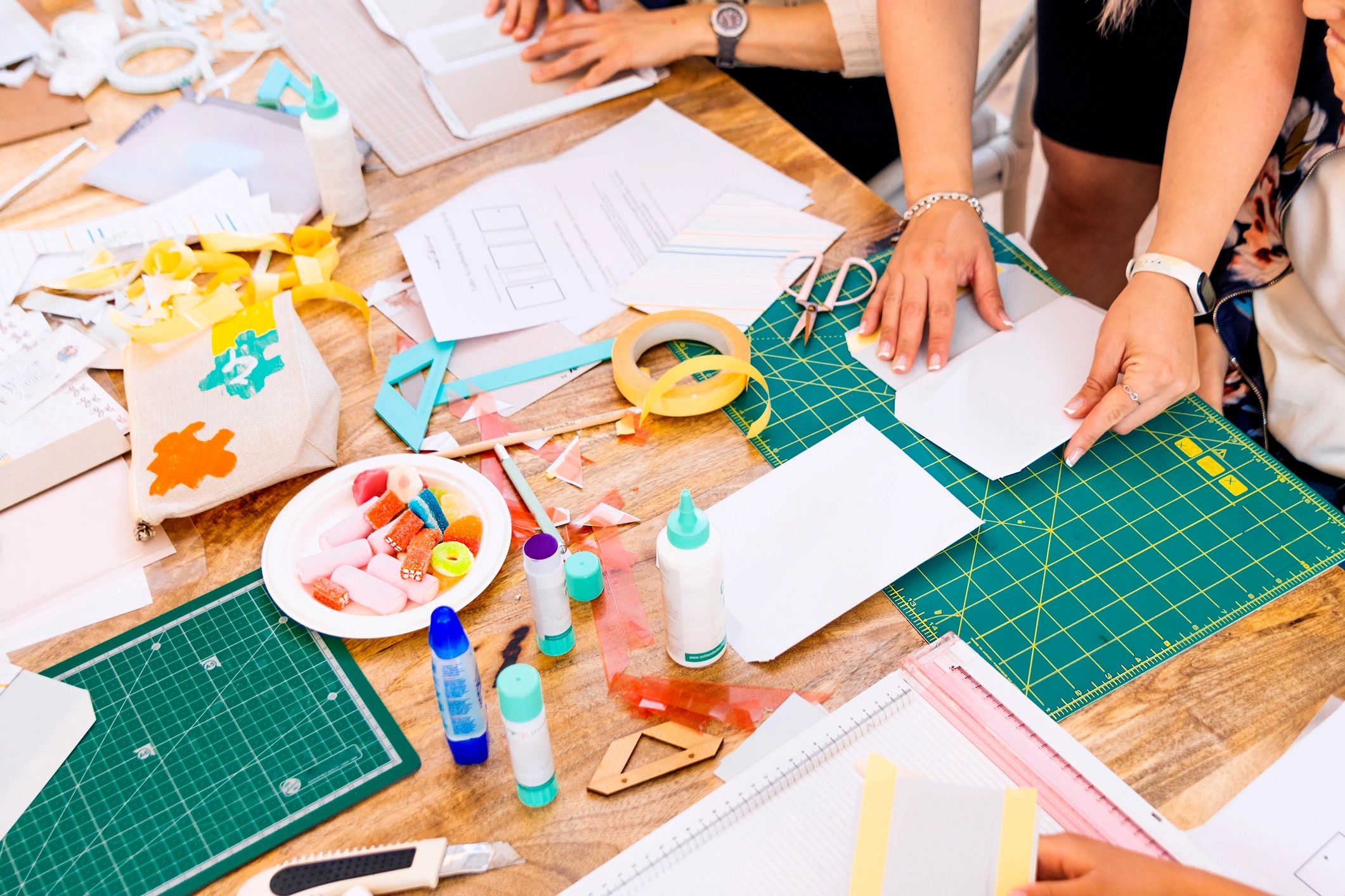 crafts team creative workspace